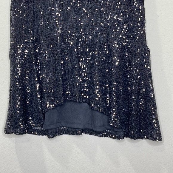 Cable & Gauge Black Sequence High Low Skirt - Picture 4 of 6
